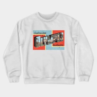 Greetings from Olympia, Washington - Vintage Large Letter Postcard Crewneck Sweatshirt